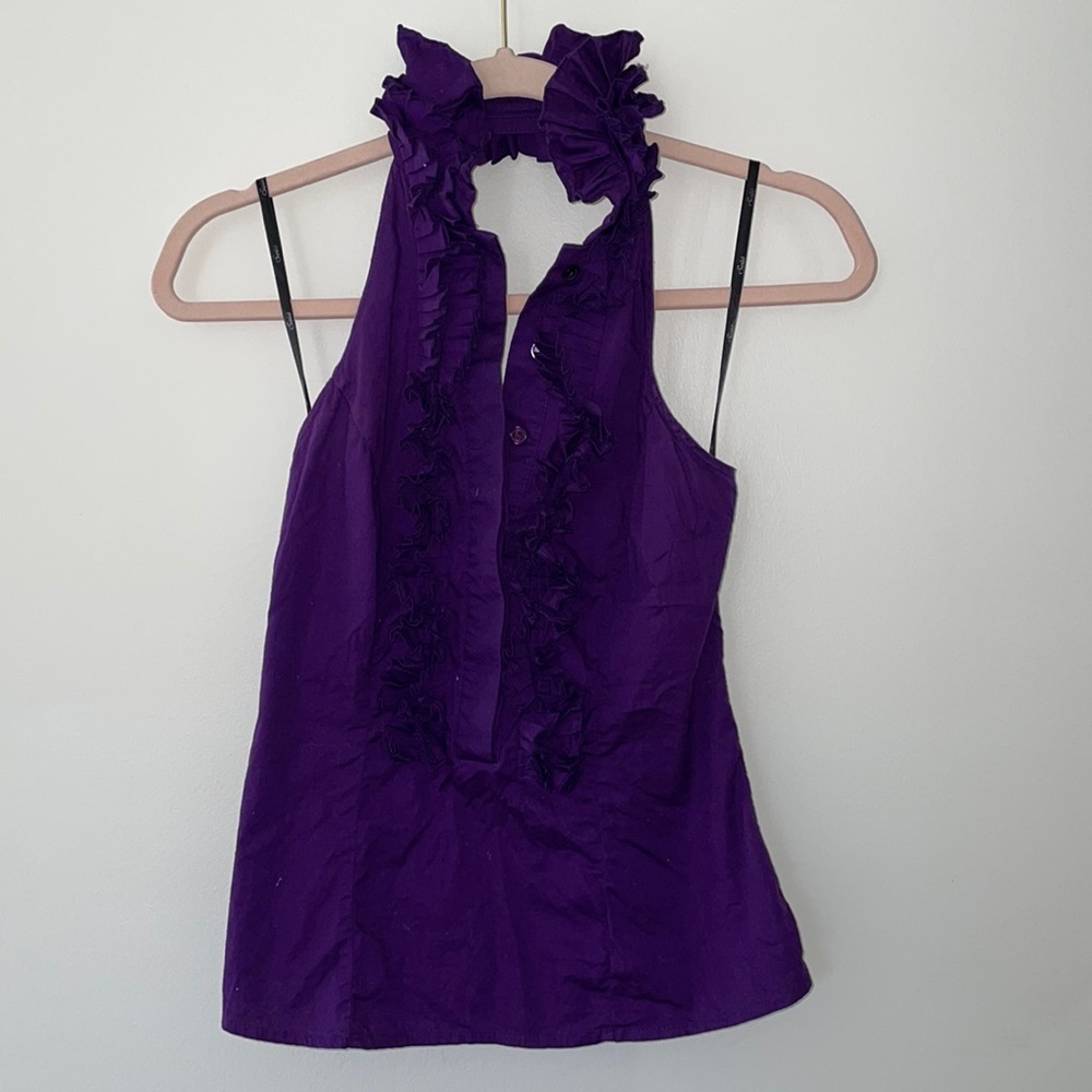 Sele Purple Halter Top